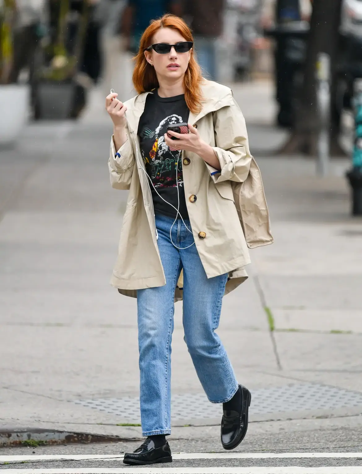 Actress Emma Roberts Spotted Rocking the Streets of New York City 05-13-25