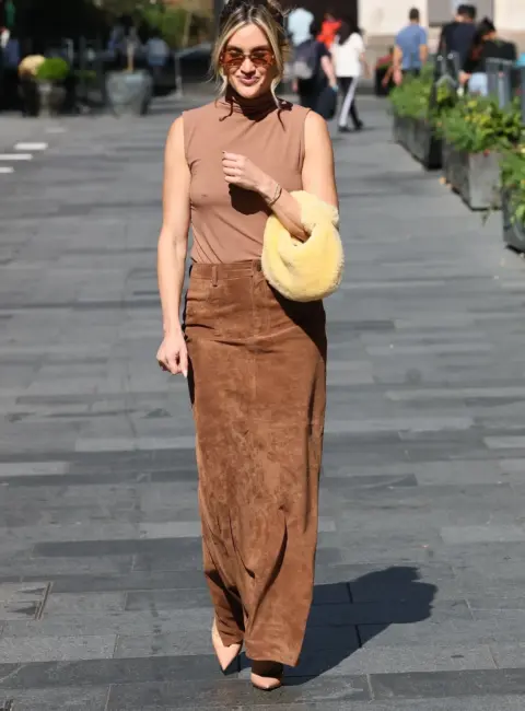 Ashley Roberts Arrives at Heart Radio 07-28-25