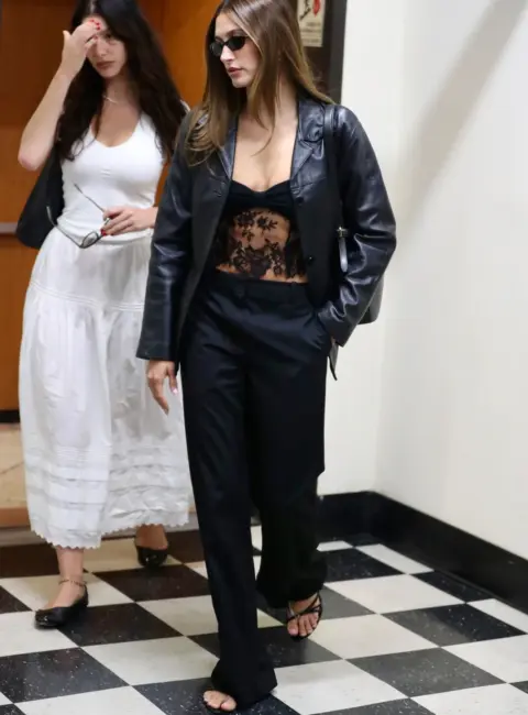 Hailey Bieber and Camila Morrone Spotted Leaving Sushi Park After Dinner 07-02-25