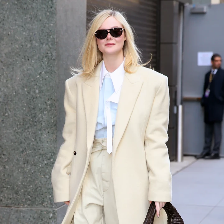 Elle Fanning Radiates in Chic Outfit Outside ‘Good Morning America’ Studio in New York City 11-11-2025