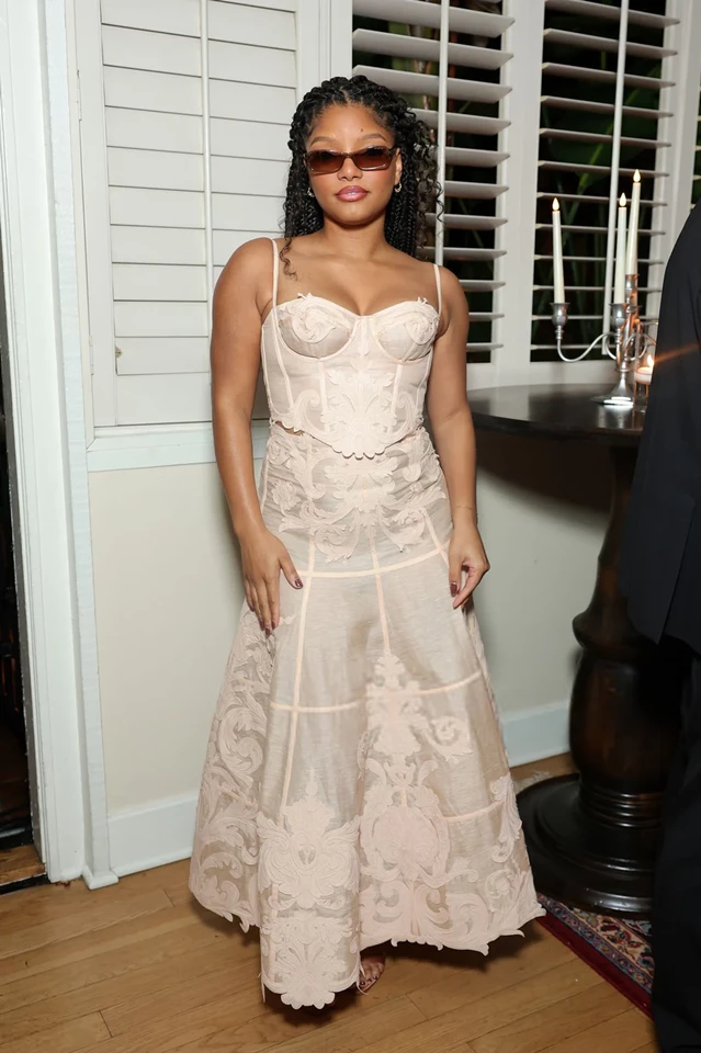 Halle Bailey – Attends ZIMMERMANN Cruise ’26 RTW Collection Celebration at Chateau Marmont in Los Angeles 11-14-2025